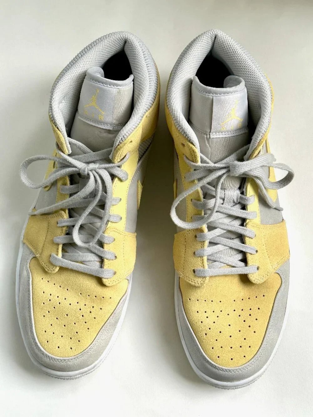NWOB Nike Air Jordan 1 Mid - Lemon Wash Mixed Textures Yellow – Men’s 12